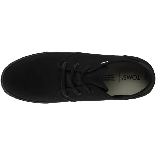 TOMS Mens Carlo SneakerBlackBlack Heritage Canvas