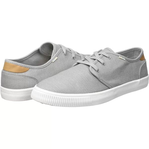 TOMS Mens Carlo SneakerDrizzle Grey Heritage Canvas
