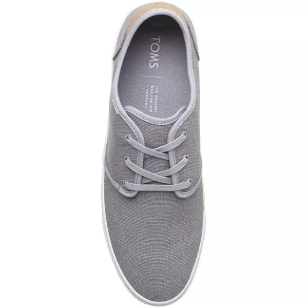 TOMS Mens Carlo SneakerDrizzle Grey Heritage Canvas
