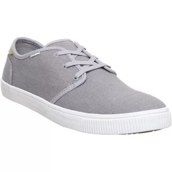 TOMS Mens Carlo SneakerDrizzle Grey Heritage Canvas