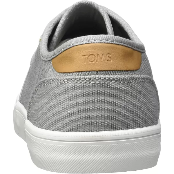 TOMS Mens Carlo SneakerDrizzle Grey Heritage Canvas