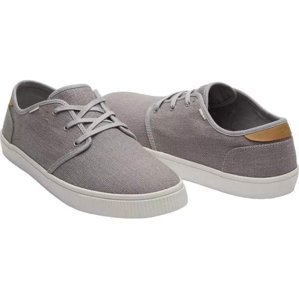 TOMS Mens Carlo SneakerDrizzle Grey Heritage Canvas