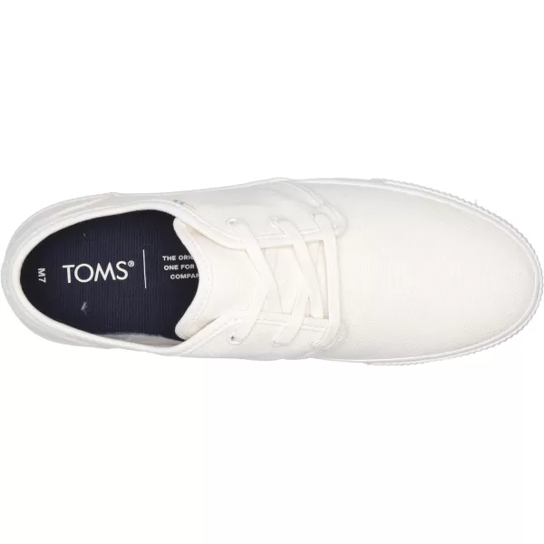 TOMS Mens Carlo SneakerWhite Canvas