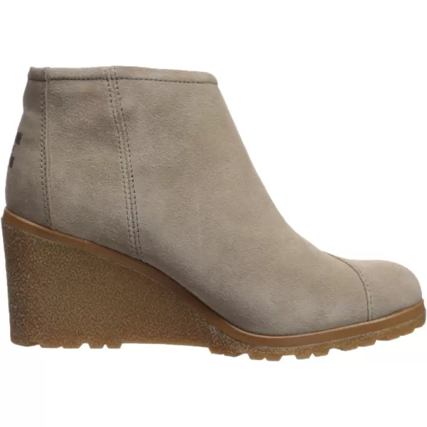 TOMS Womens Avery Casual Boots  BrownDesert Taupe Suede Mix