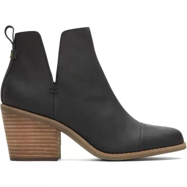TOMS Womens Everly Cutout BootBlack Leather