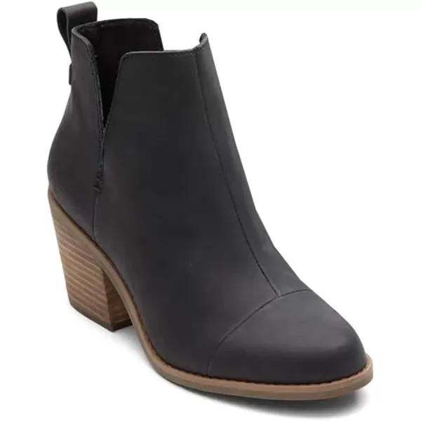 TOMS Womens Everly Cutout BootBlack Leather