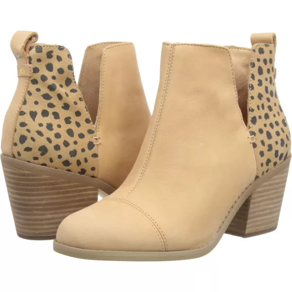 TOMS Womens Everly Cutout BootHoney LeatherTiny Cheetah