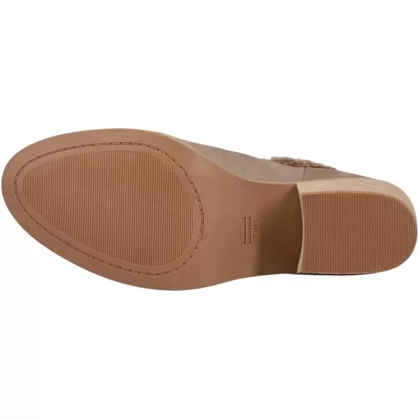 TOMS Womens Everly Cutout BootTaupe Grey LeatherFaux Shearling