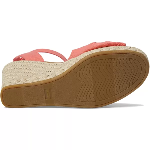 TOMS Womens Marisela SandalShell Pink Slubby Woven