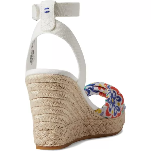TOMS Womens Marisela SandalWhite Mediterranean Tiles