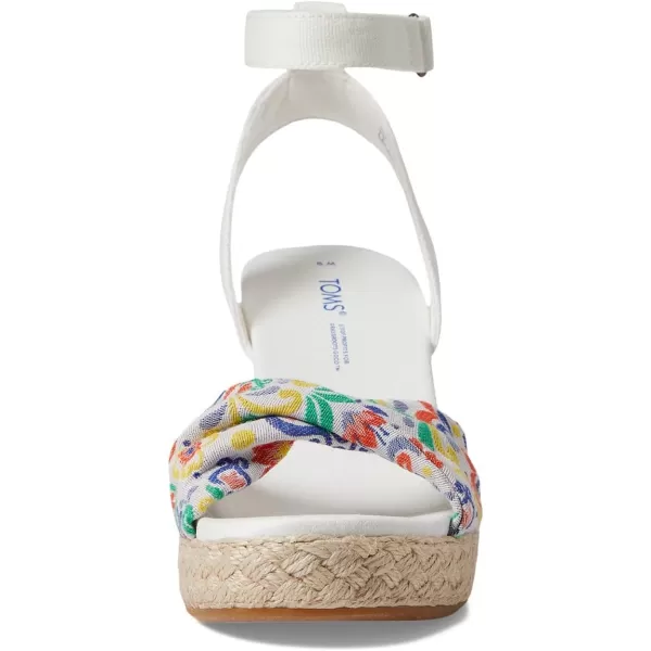 TOMS Womens Marisela SandalWhite Mediterranean Tiles