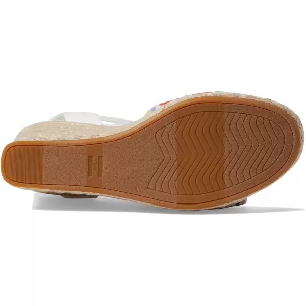 TOMS Womens Marisela SandalWhite Mediterranean Tiles