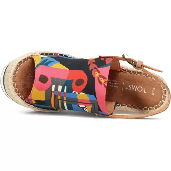 TOMS Womens Monica Wedge EspadrilleMulti