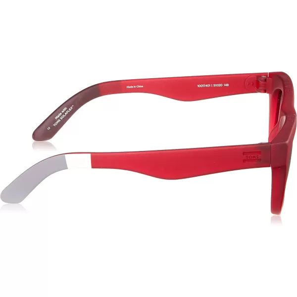 TOMS Womens Paloma Wayfarer SunglassesMatte Beetroot Crystal