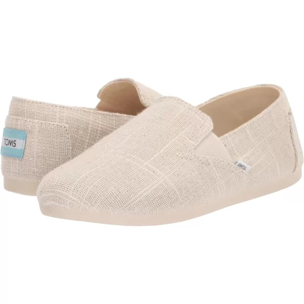 TOMS Womens Redondo Slip On Flats Casual  Off WhiteNatural Metallic