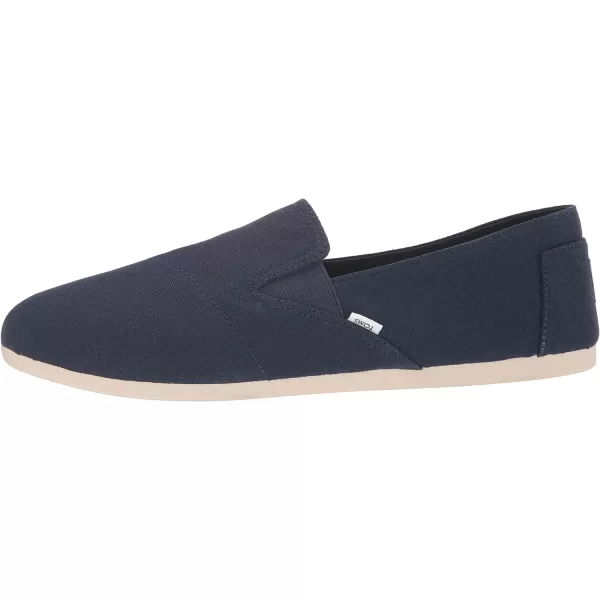 TOMS Womens Redondo Slip On Flats Casual  Off WhiteNavy Canvas