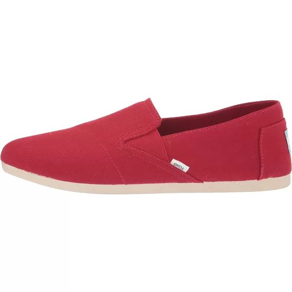 TOMS Womens Redondo Slip On Flats Casual  Off WhiteRed