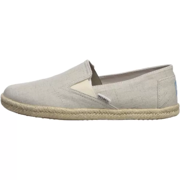 TOMS Womens Redondo Slip On Flats Casual  RedNatural Crosshatch Jacquard