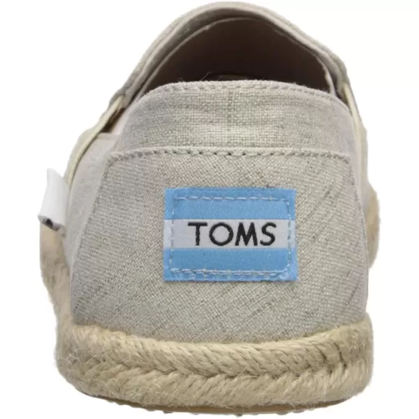 TOMS Womens Redondo Slip On Flats Casual  RedNatural Crosshatch Jacquard