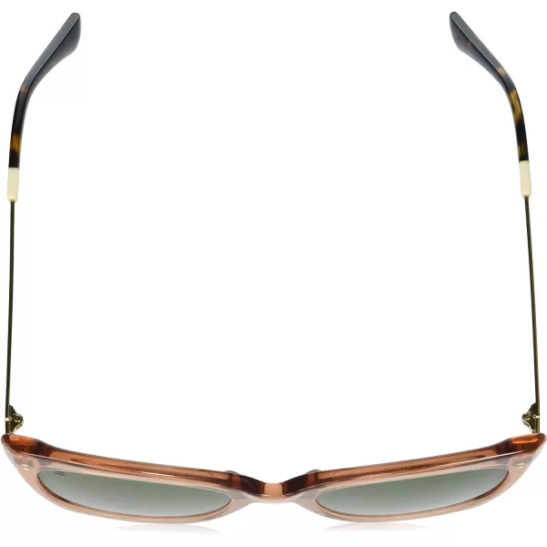TOMS Womens Sophia Cat Eye SunglassesRust CrystalShiny GoldBottle Green