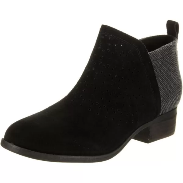 TOMS Black SuedeTex Velour Mix Womens Deia Bootie 10013038Black