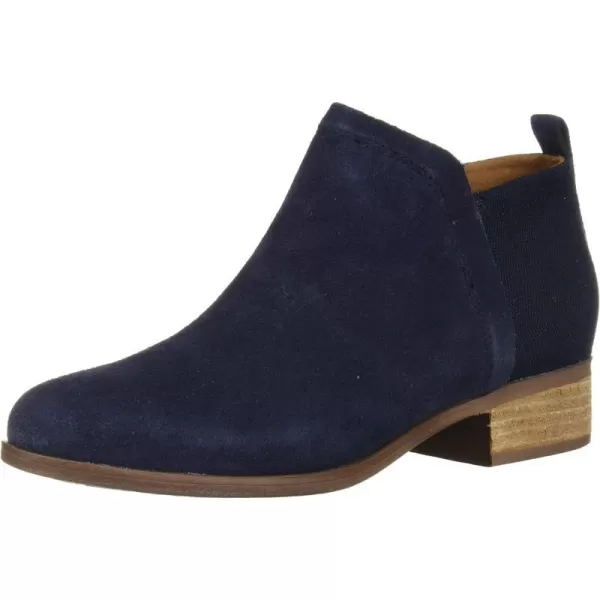 TOMS Black SuedeTex Velour Mix Womens Deia Bootie 10013038Navy SuedeHeritage Canvas
