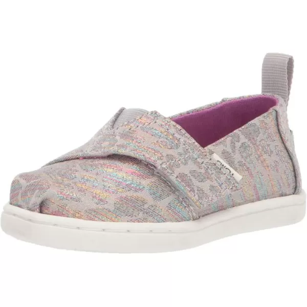 TOMS Girls Alpargata SneakerMid Grey Leopard