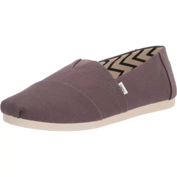 TOMS Mens Alpargata Loafer FlatAsh Grey Recycled Cotton Canvas