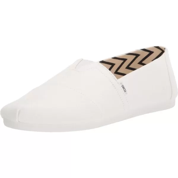TOMS Mens Alpargata Loafer FlatWhite Recycled Cotton Canvas