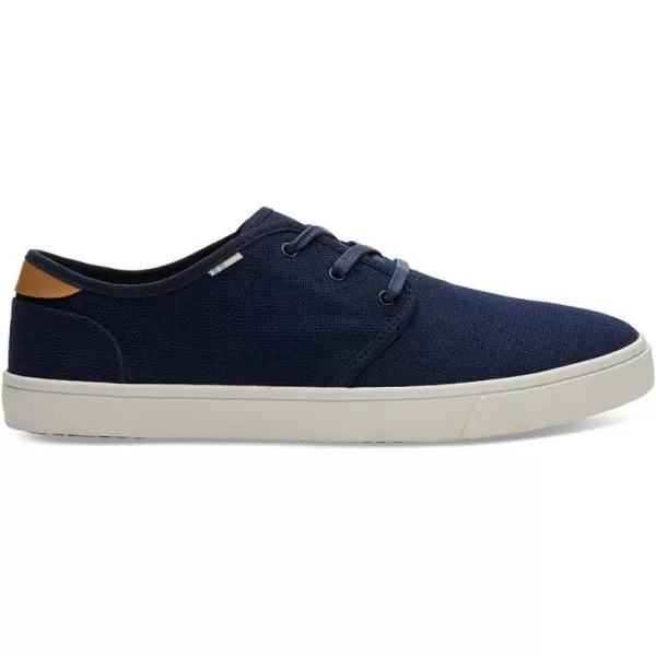 TOMS Mens Carlo SneakerNavy Heritage Canvas Vegan