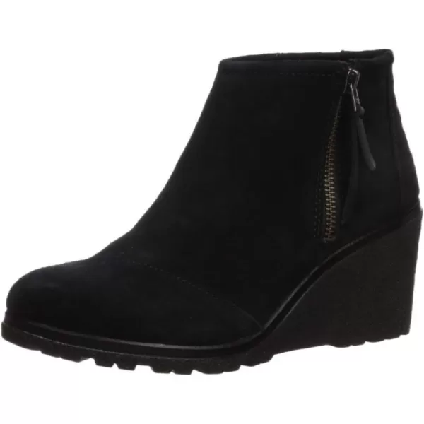 TOMS Womens Avery Casual Boots  BrownBlack Suede Mix