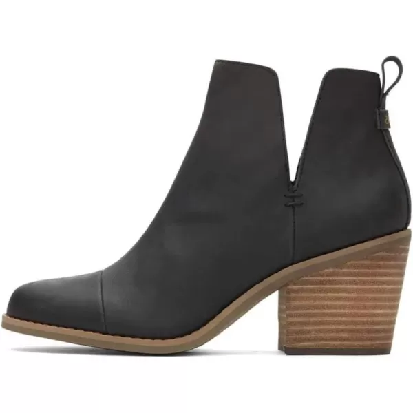 TOMS Womens Everly Cutout BootBlack Leather