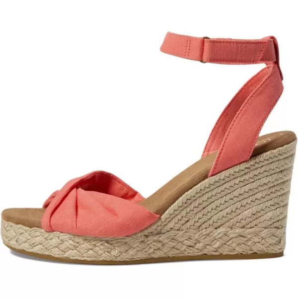TOMS Womens Marisela SandalShell Pink Slubby Woven