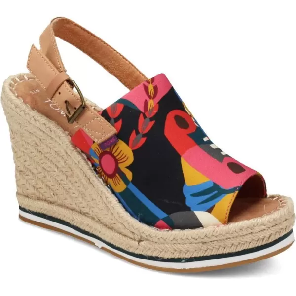 TOMS Womens Monica Wedge EspadrilleMulti