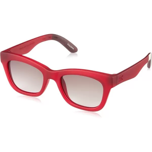 TOMS Womens Paloma Wayfarer SunglassesMatte Beetroot Crystal