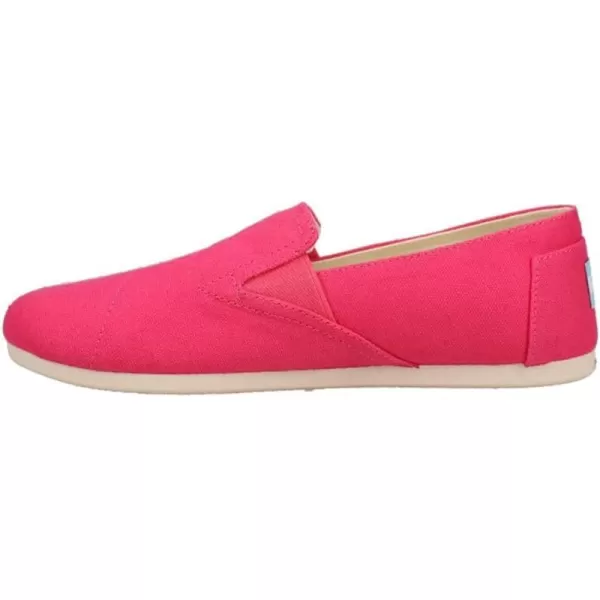 TOMS Womens Redondo Slip On Flats Casual  Off WhiteBright Fuchsia Canvas