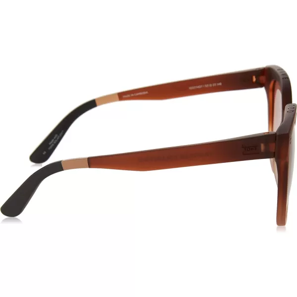 TOMS Womens Juniper Round SunglassesMatte Ombre