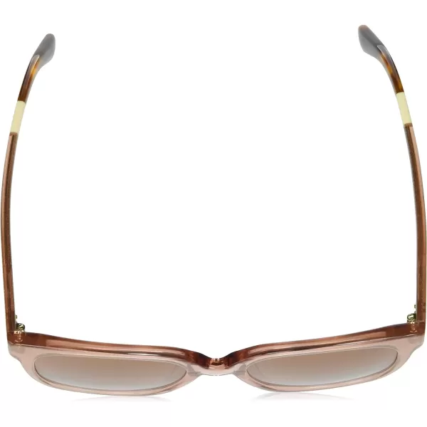 TOMS Womens Natasha Square SunglassesMetallic Copper Crystal FadeWarm Brown
