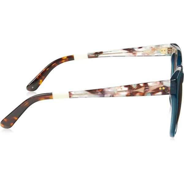 TOMS Womens Natasha Square SunglassesSeafoam Tortoise