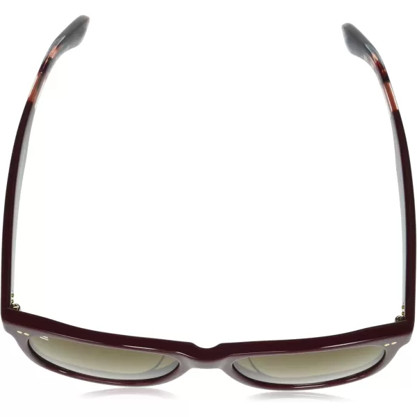 TOMS Bellini Round SunglassesEarthwise Plum MaroonSolid Brown
