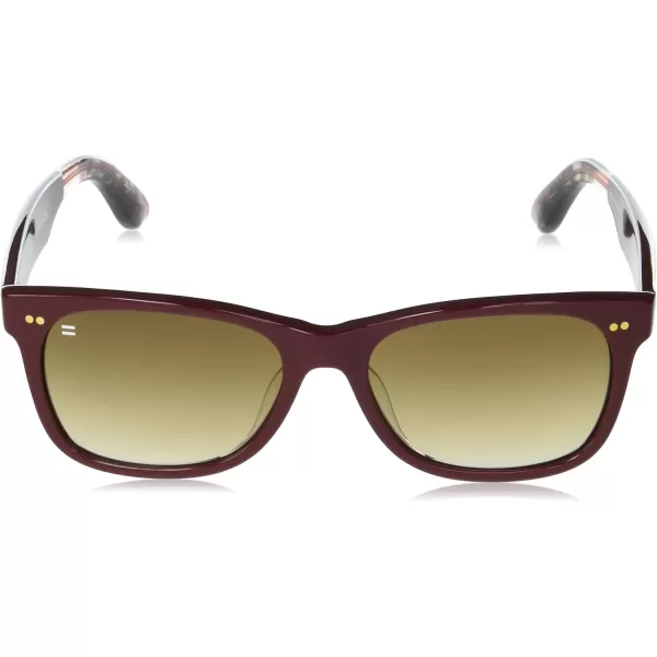 TOMS Bellini Round SunglassesEarthwise Plum MaroonSolid Brown