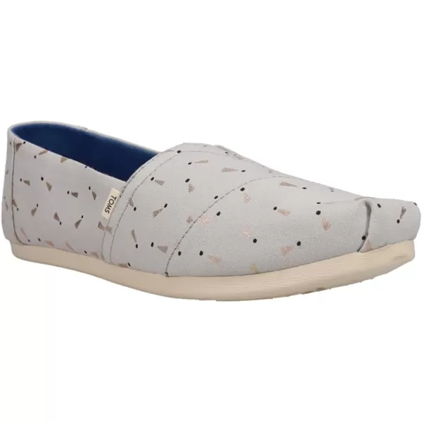 TOMS Mens Alpargata Crepe Faux Shearling SlipOnGrey