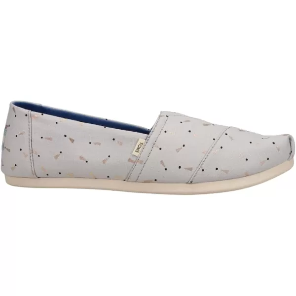 TOMS Mens Alpargata Crepe Faux Shearling SlipOnGrey
