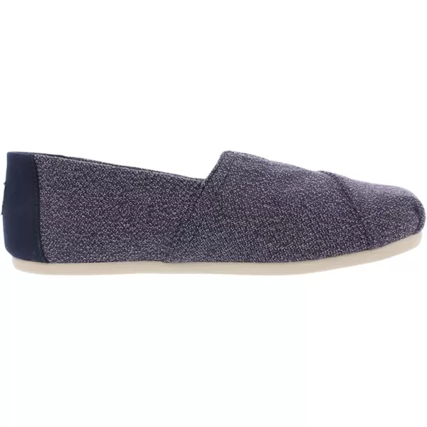 TOMS Mens Alpargata Crepe Faux Shearling SlipOnNavy TerryNavy Blueblue