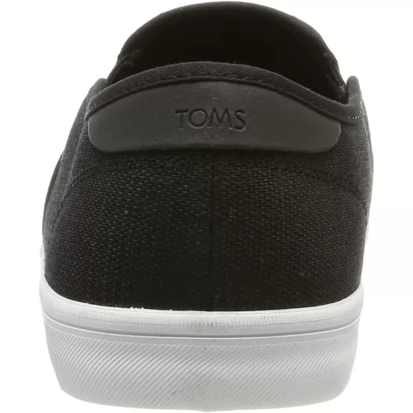 TOMS Mens Baja Slip On Sneakers Shoes Casual  BlueBlack Heritage Canvas
