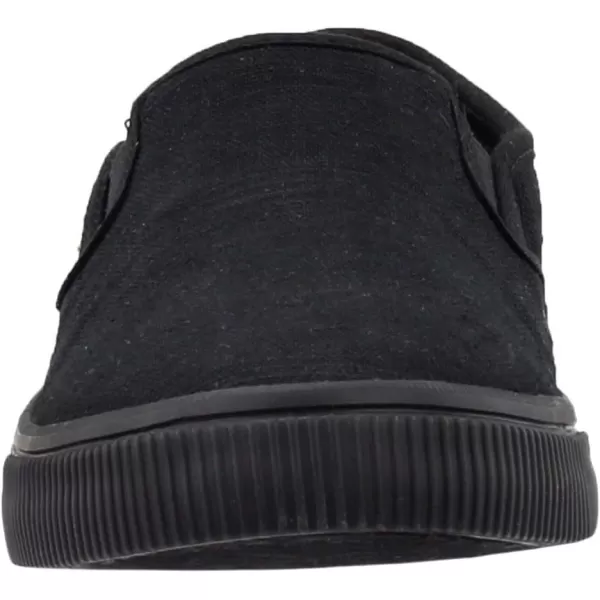 TOMS Mens Baja Slip On Sneakers Shoes Casual  BlueBlackBlack Heritage Canvas