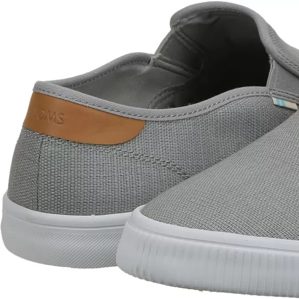 TOMS Mens Baja Slip On Sneakers Shoes Casual  BlueDrizzle Grey Heritage Canvas