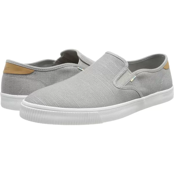TOMS Mens Baja Slip On Sneakers Shoes Casual  BlueDrizzle Grey Heritage Canvas