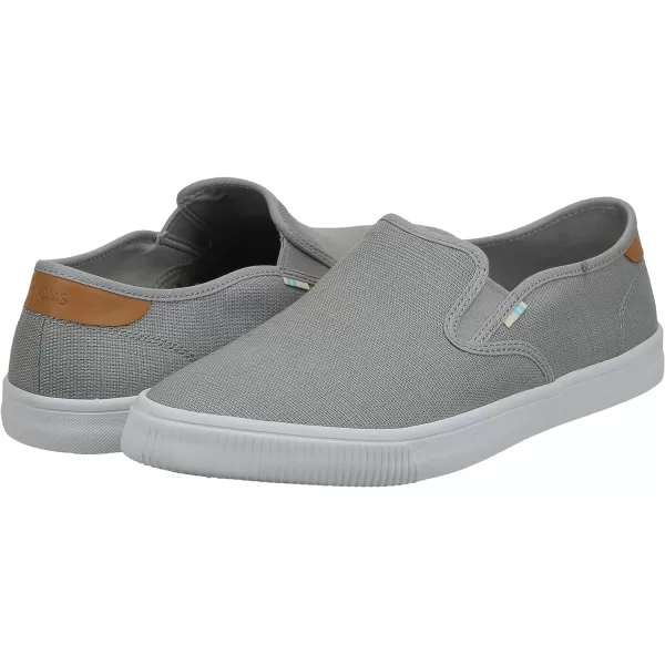 TOMS Mens Baja Slip On Sneakers Shoes Casual  BlueDrizzle Grey Heritage Canvas
