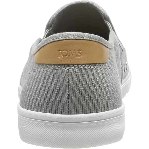 TOMS Mens Baja Slip On Sneakers Shoes Casual  BlueDrizzle Grey Heritage Canvas